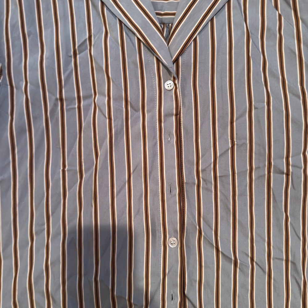 Veronica Beard Multicolor Striped Button-Down Shi… - image 2